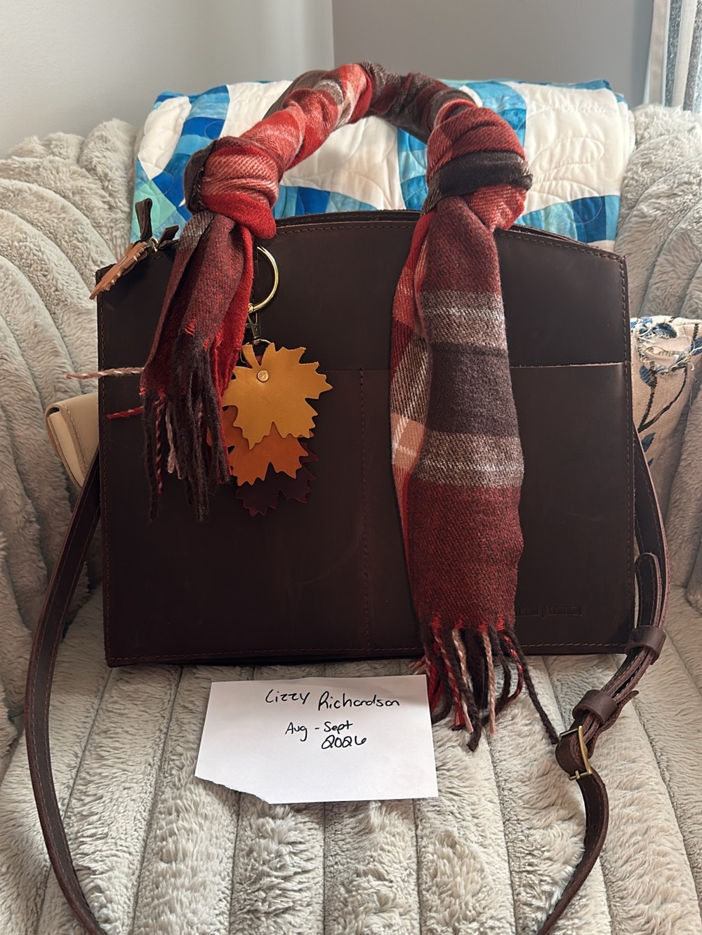 Portland Leather large ashburn in moose